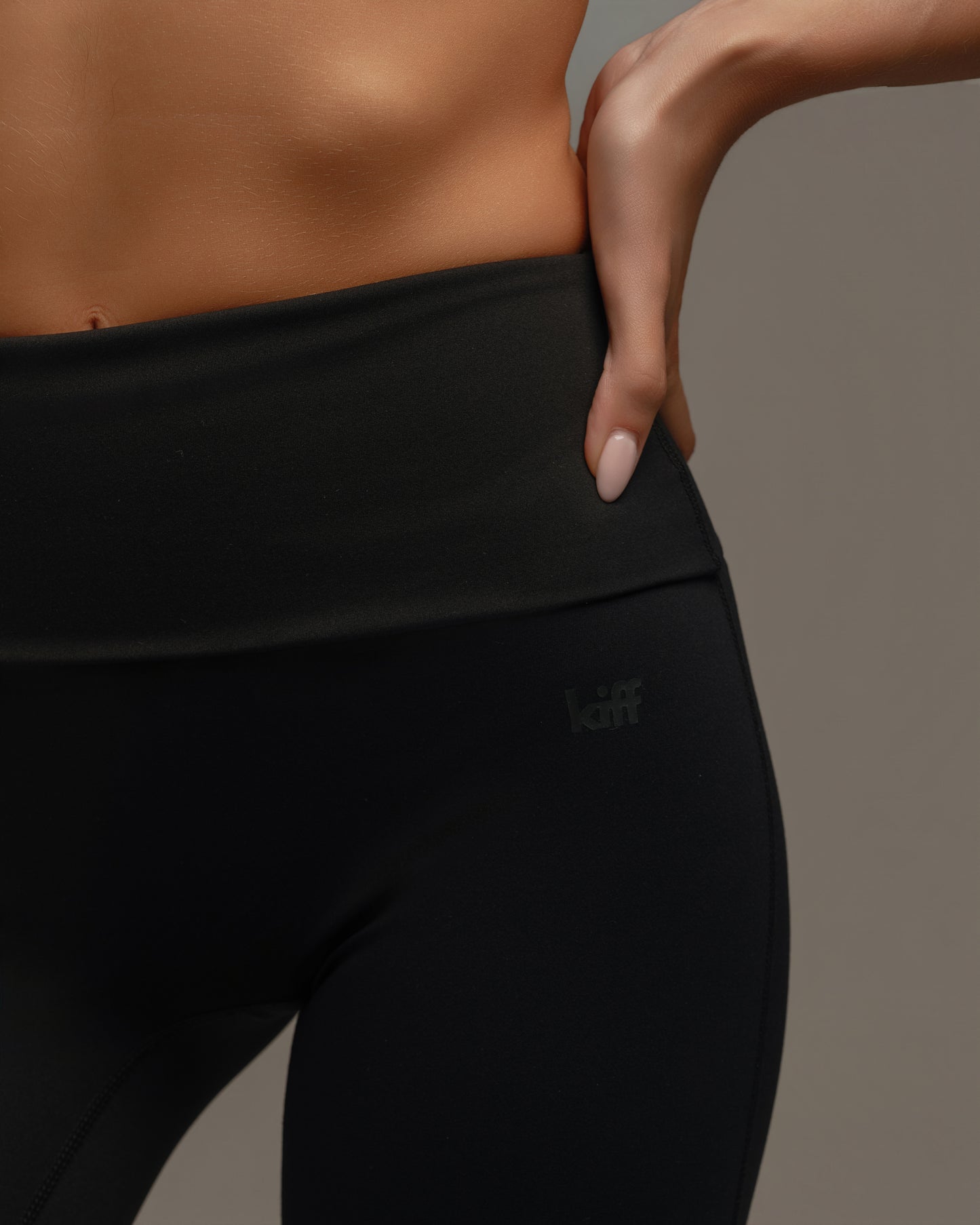 Foldover-Waist Pulse Flare Pant